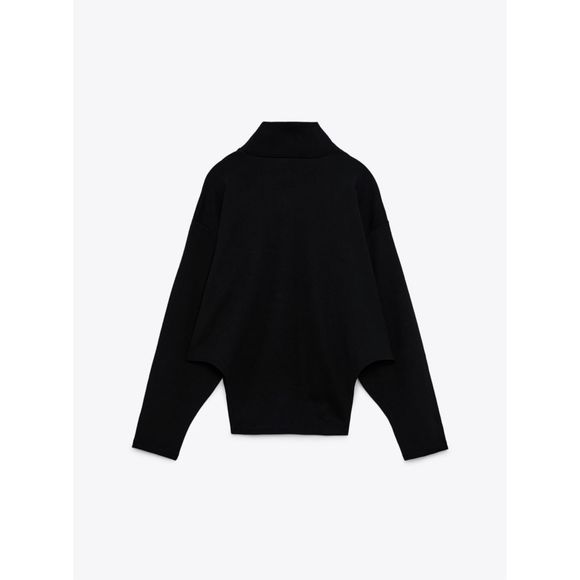 Zara Asymmetric Top Black Size M - Picture 5 of 6